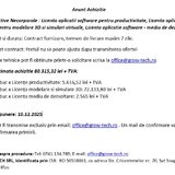 Anunt procedura achizitie licente software